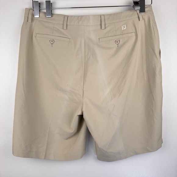 Footjoy Men's 40 (41) Chino Golf Shorts Performance Stretch Pockets Beige‎ Khaki - Picture 3 of 6